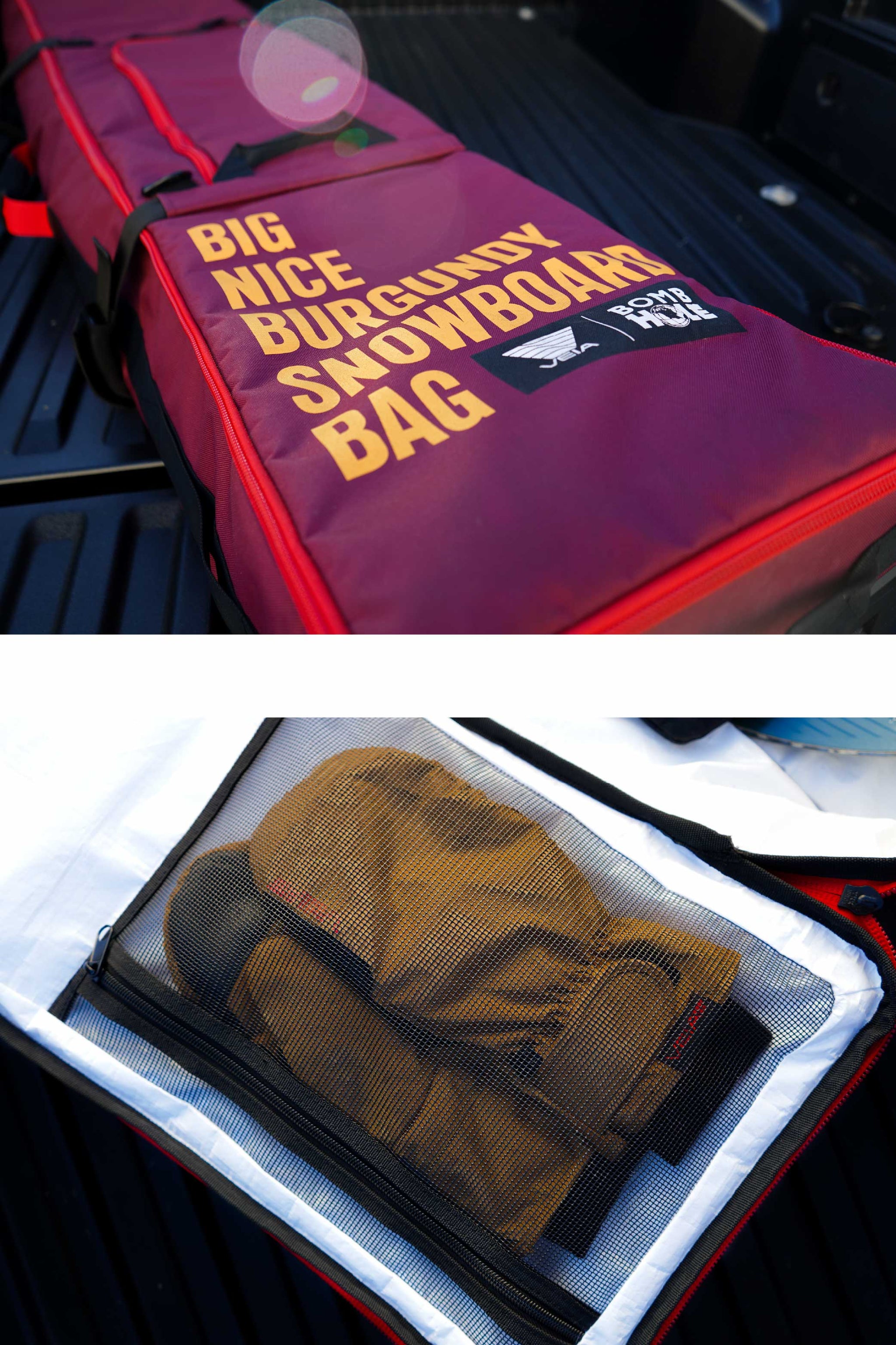 The Bombhole™ Wheeled Snow Bag (Limited Edition) - Burgundy – The