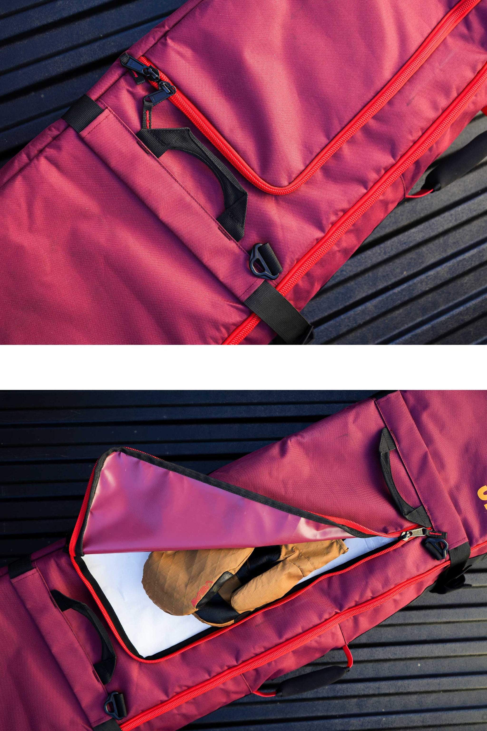 The Bombhole™ Wheeled Snow Bag (Limited Edition) - Burgundy – The
