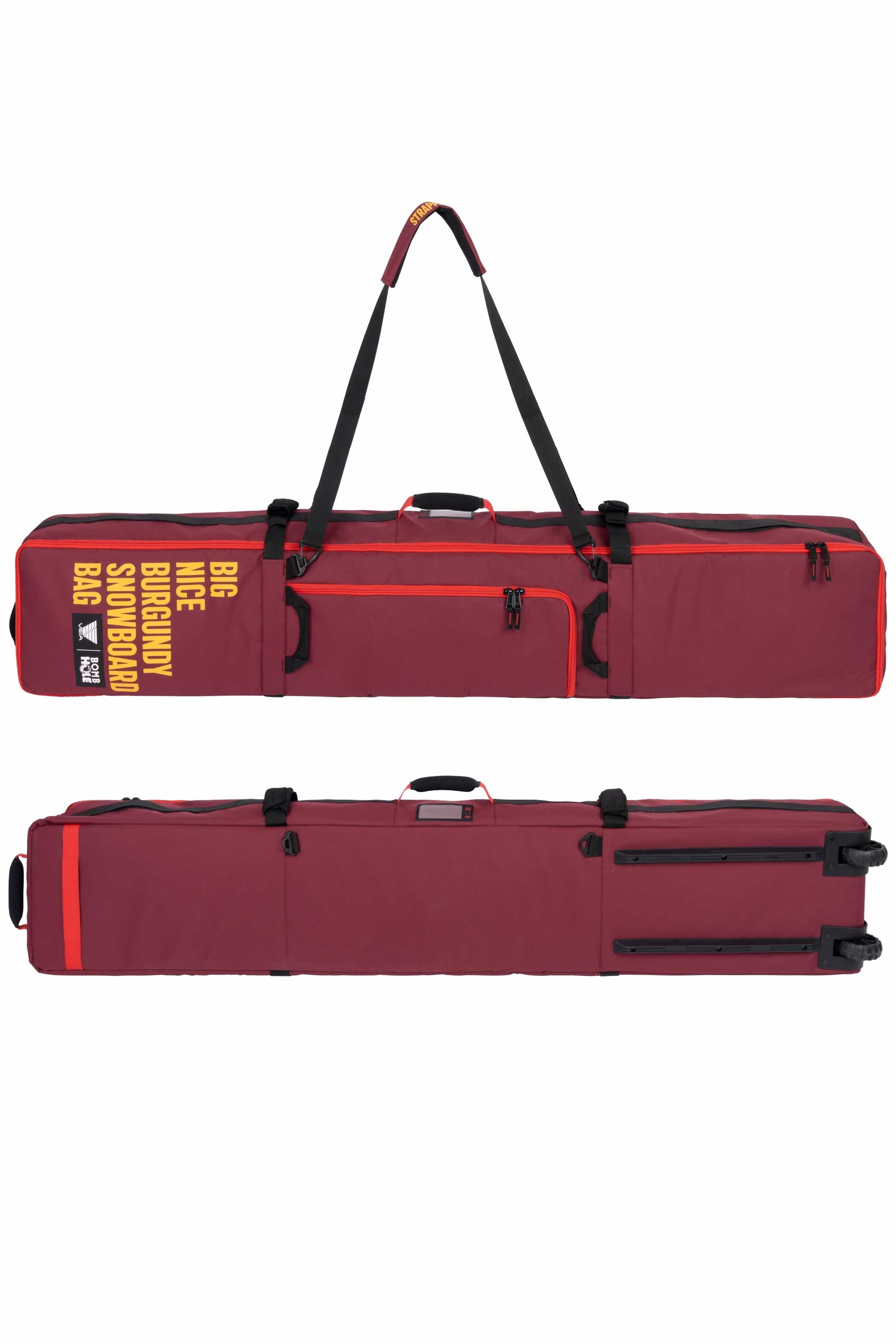 The Bombhole™ Wheeled Snow Bag (Limited Edition) - Burgundy – The